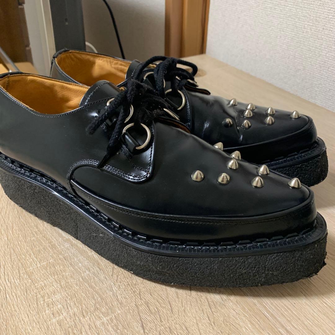 おすすめ品 e coxラバーソール(UK9)BK全体にきれいな中古美品