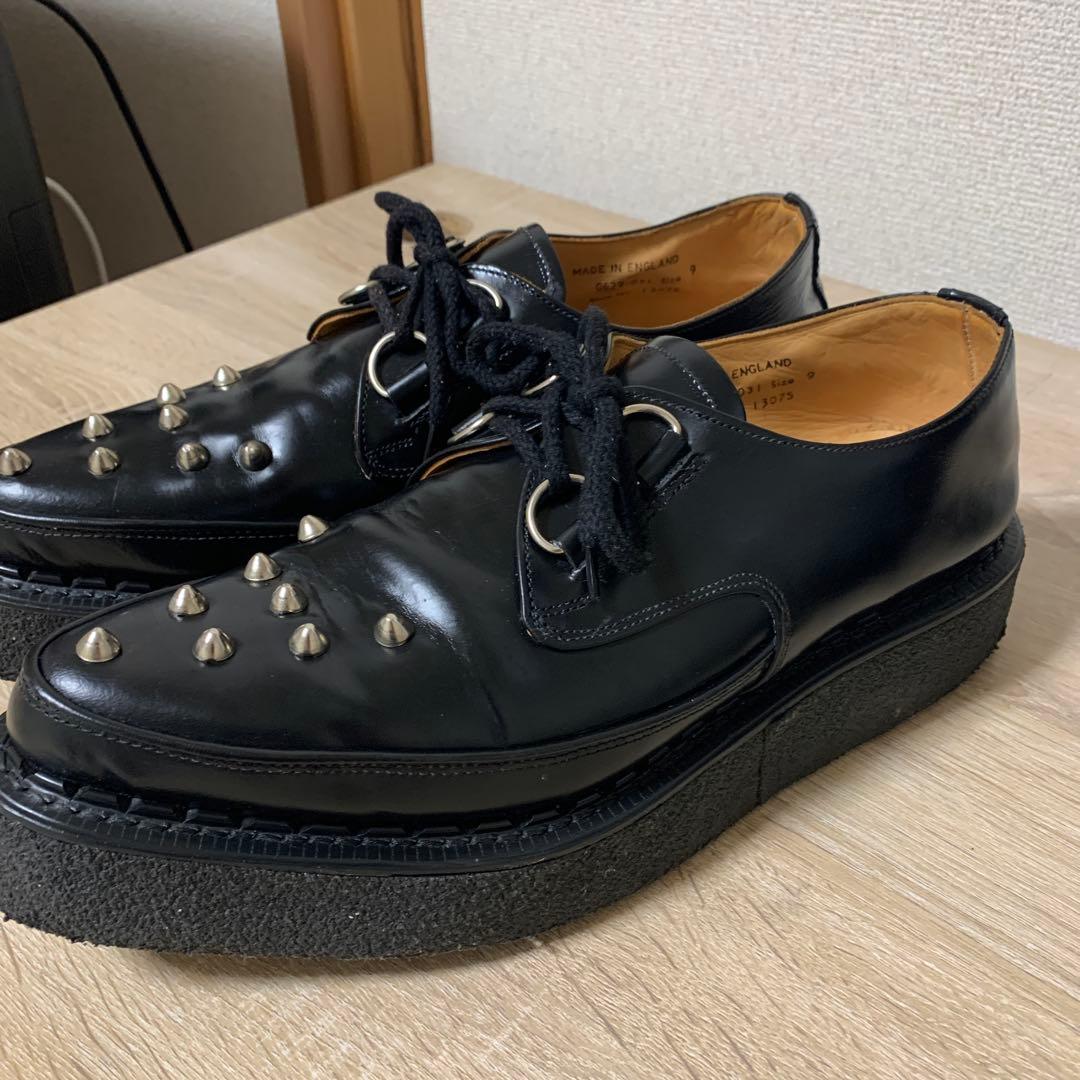 おすすめ品 e coxラバーソール(UK9)BK全体にきれいな中古美品