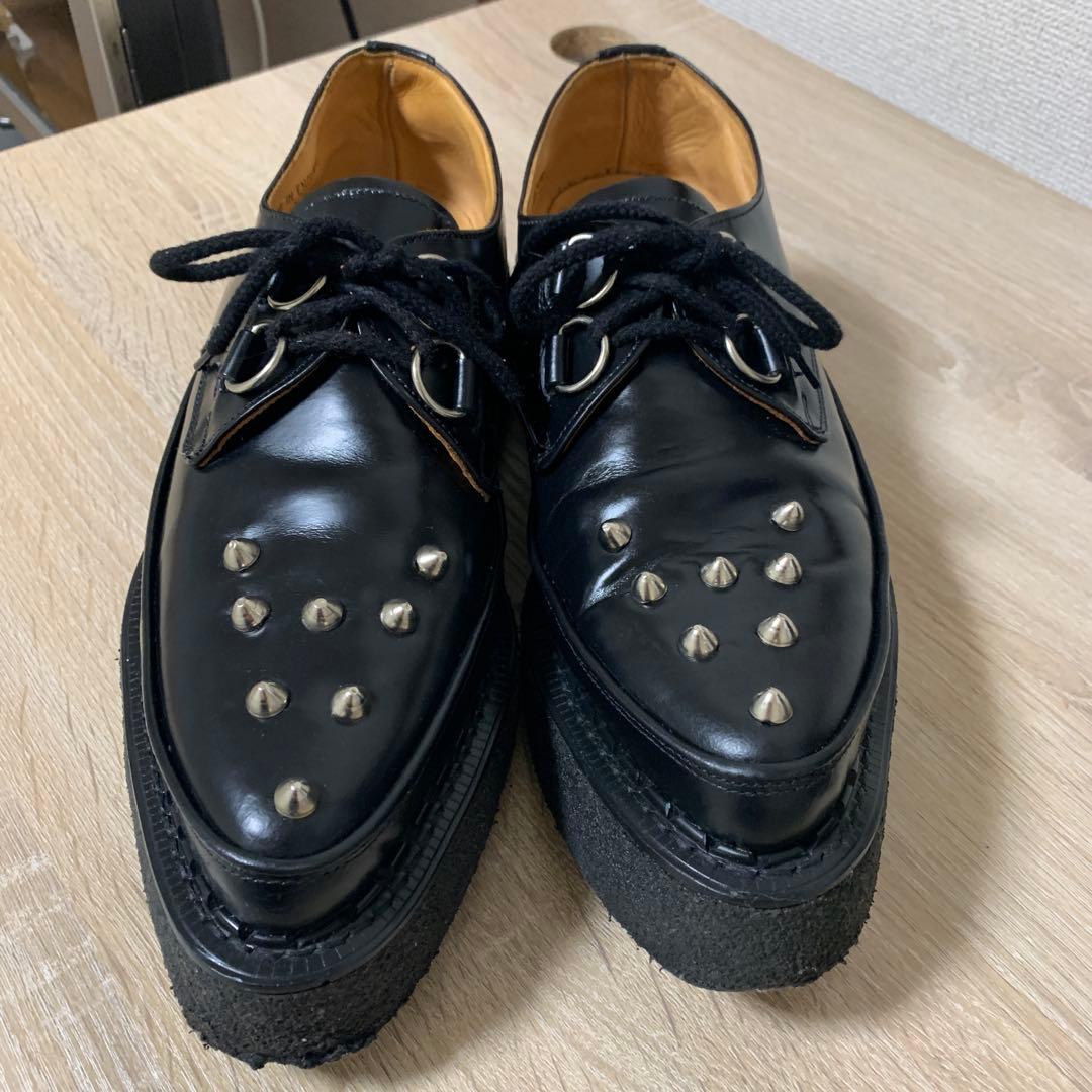 おすすめ品 e coxラバーソール(UK9)BK全体にきれいな中古美品