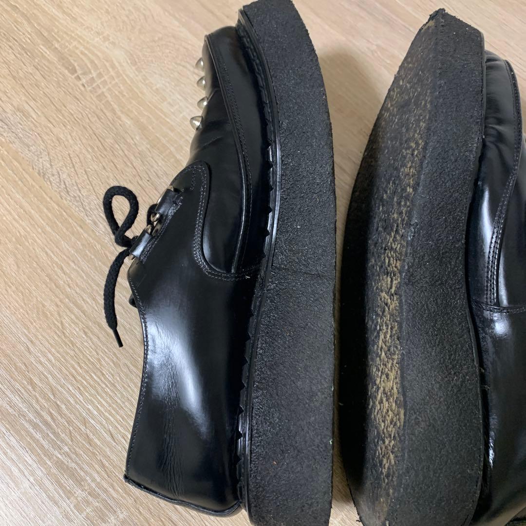 おすすめ品 e coxラバーソール(UK9)BK全体にきれいな中古美品