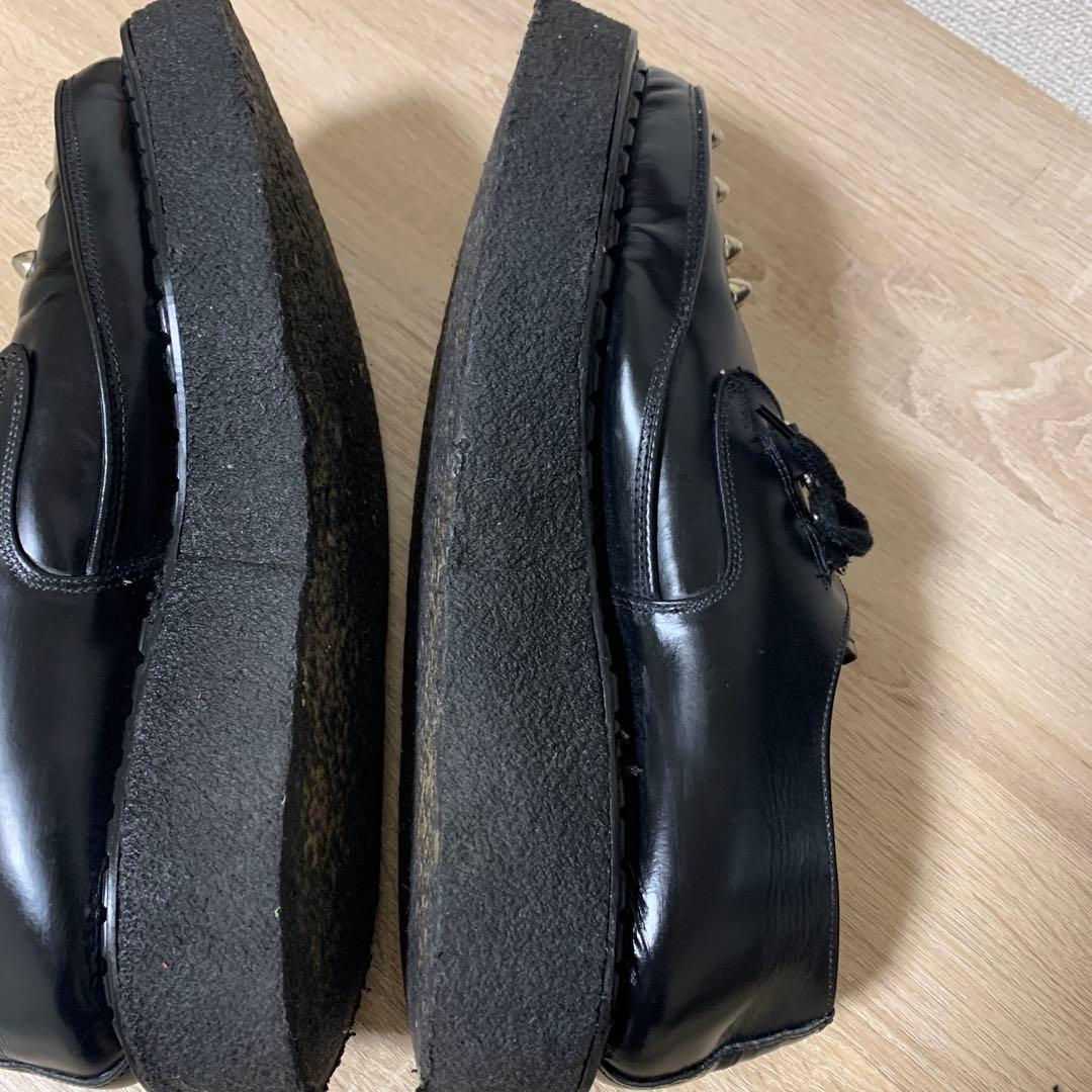 おすすめ品 e coxラバーソール(UK9)BK全体にきれいな中古美品