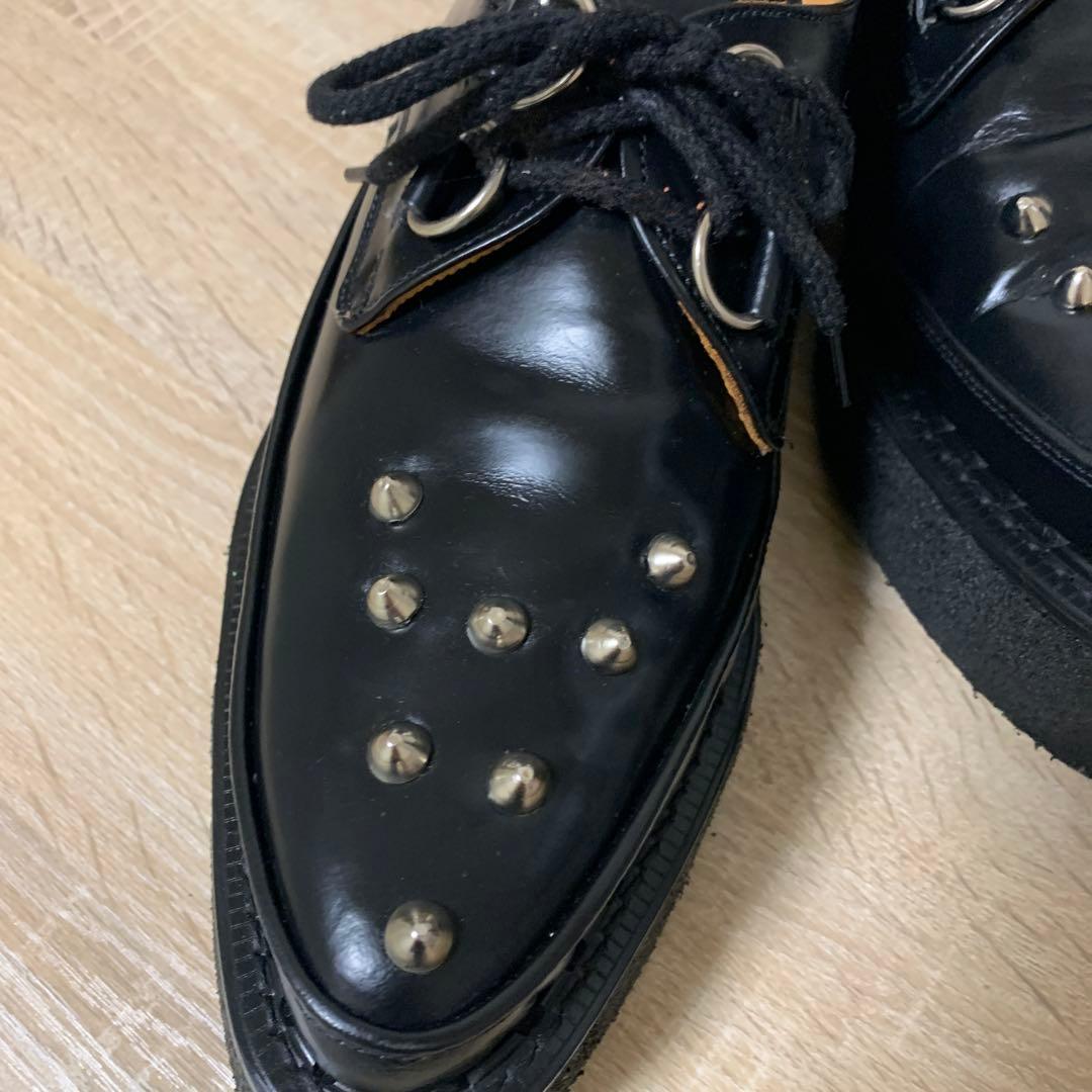 おすすめ品 e coxラバーソール(UK9)BK全体にきれいな中古美品