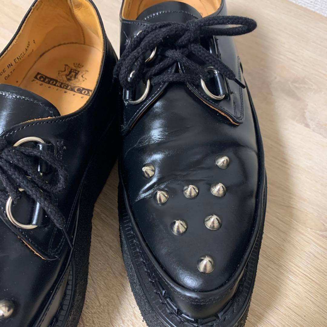おすすめ品 e coxラバーソール(UK9)BK全体にきれいな中古美品
