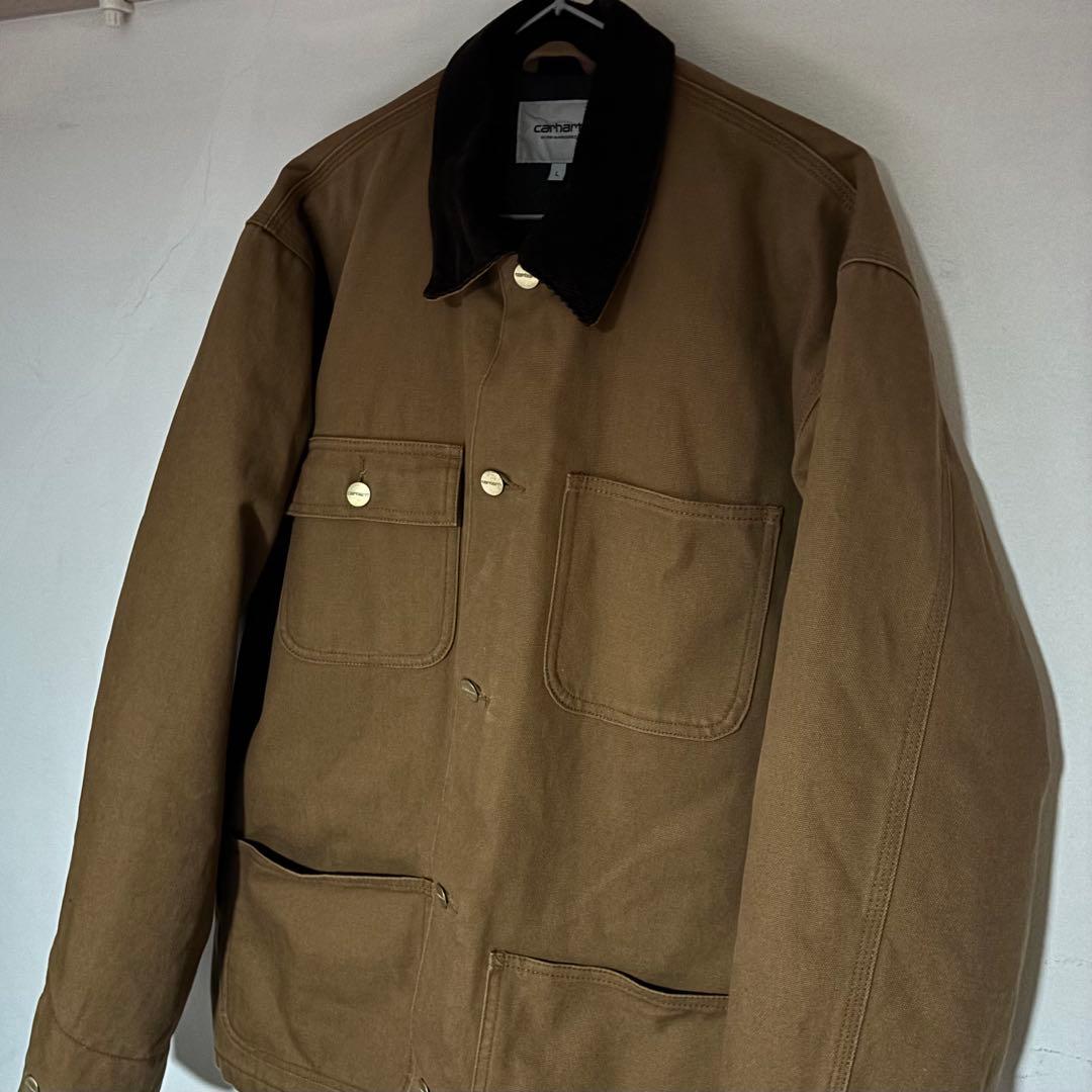 古着Carhartt ブラウン カバーオール　カーハート　ミシガンチョアコート