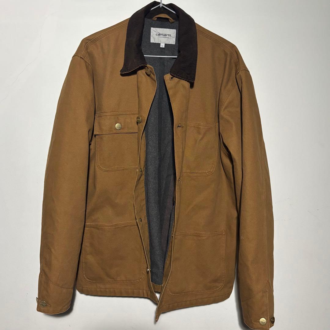 古着Carhartt ブラウン カバーオール　カーハート　ミシガンチョアコート