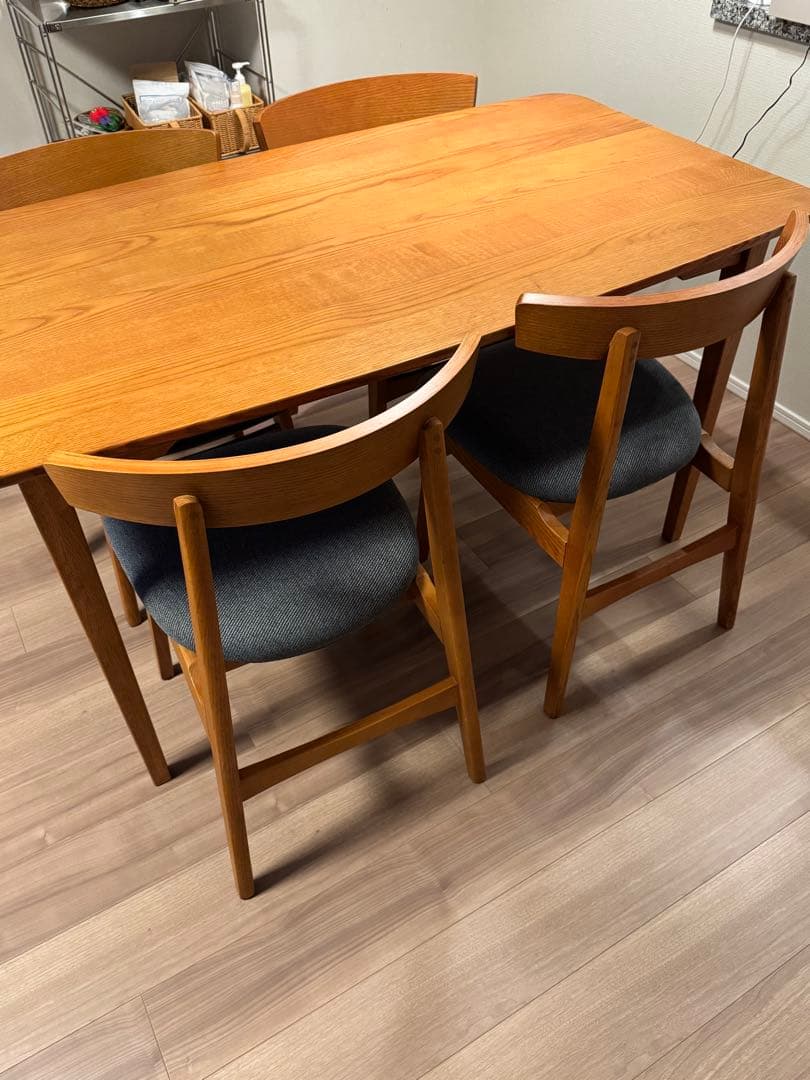 【-ihc】UNICO(ウニコ) ダイニングチェア　ネイビー①②