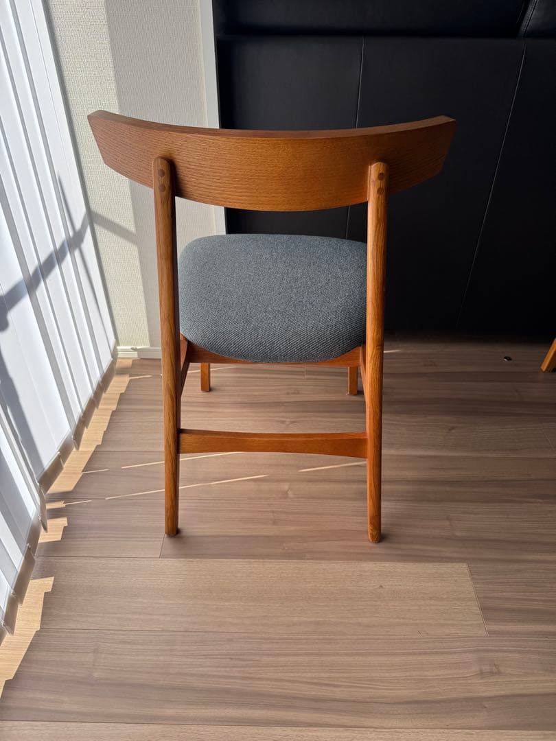 【-ihc】UNICO(ウニコ) ダイニングチェア　ネイビー①②