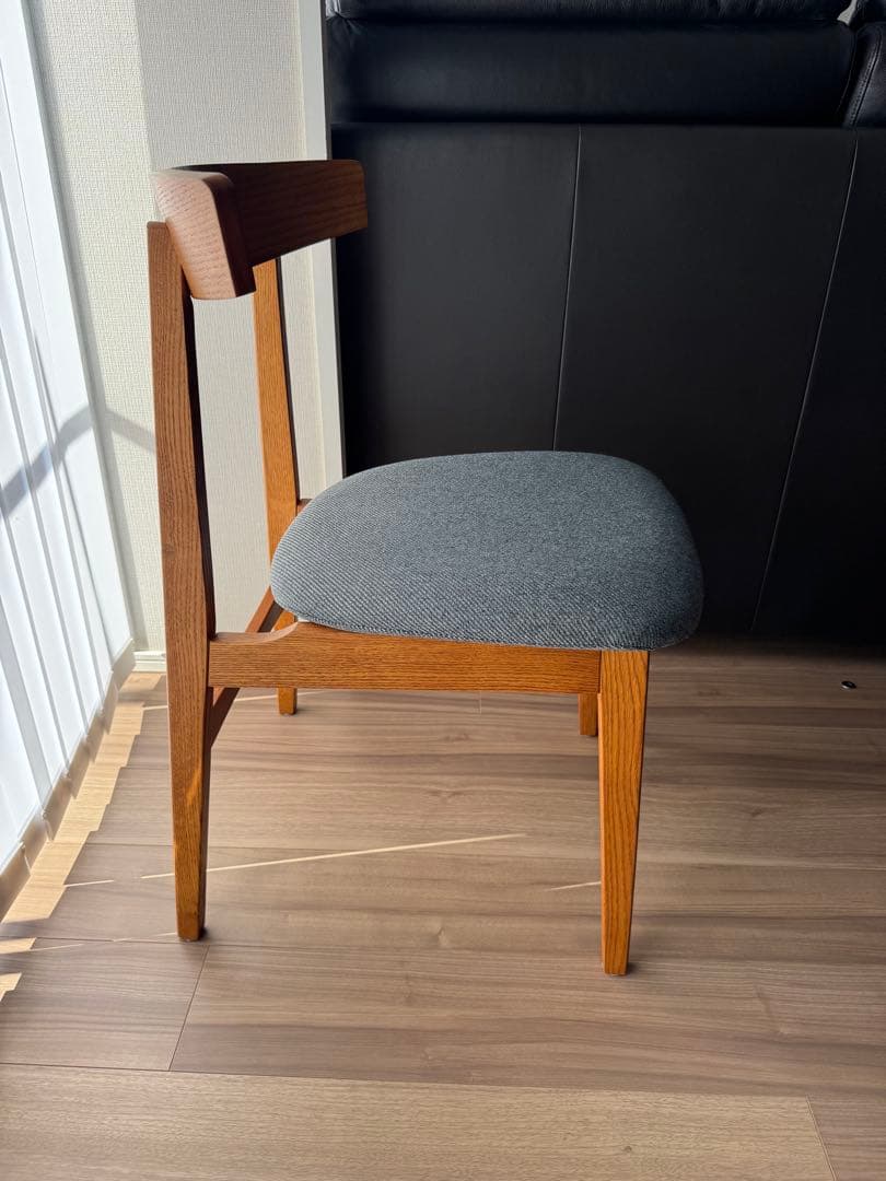 【-ihc】UNICO(ウニコ) ダイニングチェア　ネイビー①②