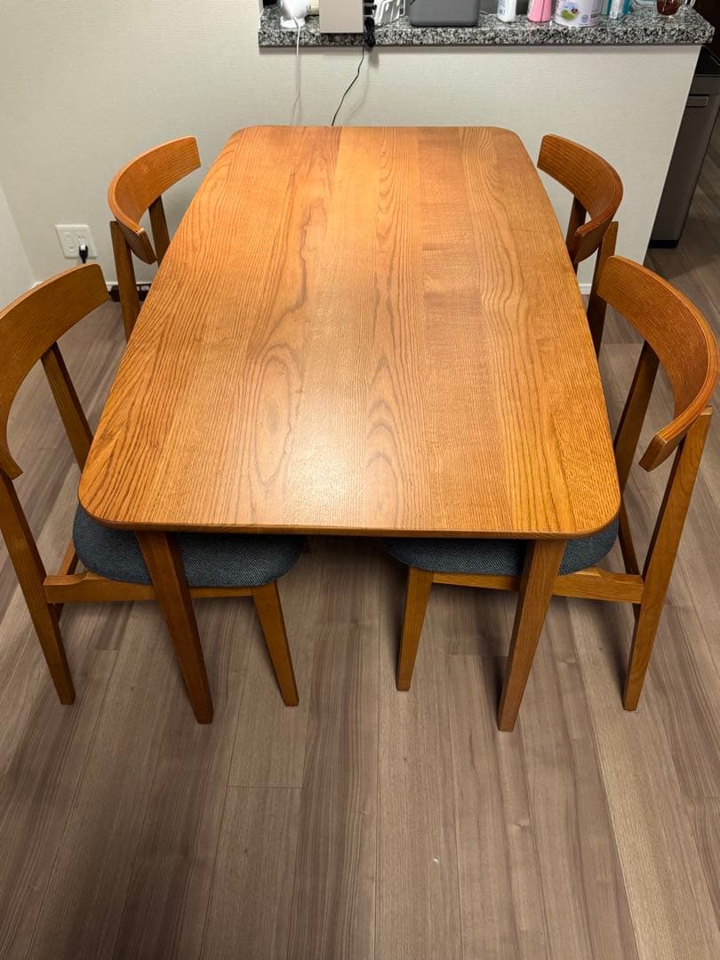 【-ihc】UNICO(ウニコ) ダイニングチェア　ネイビー①②