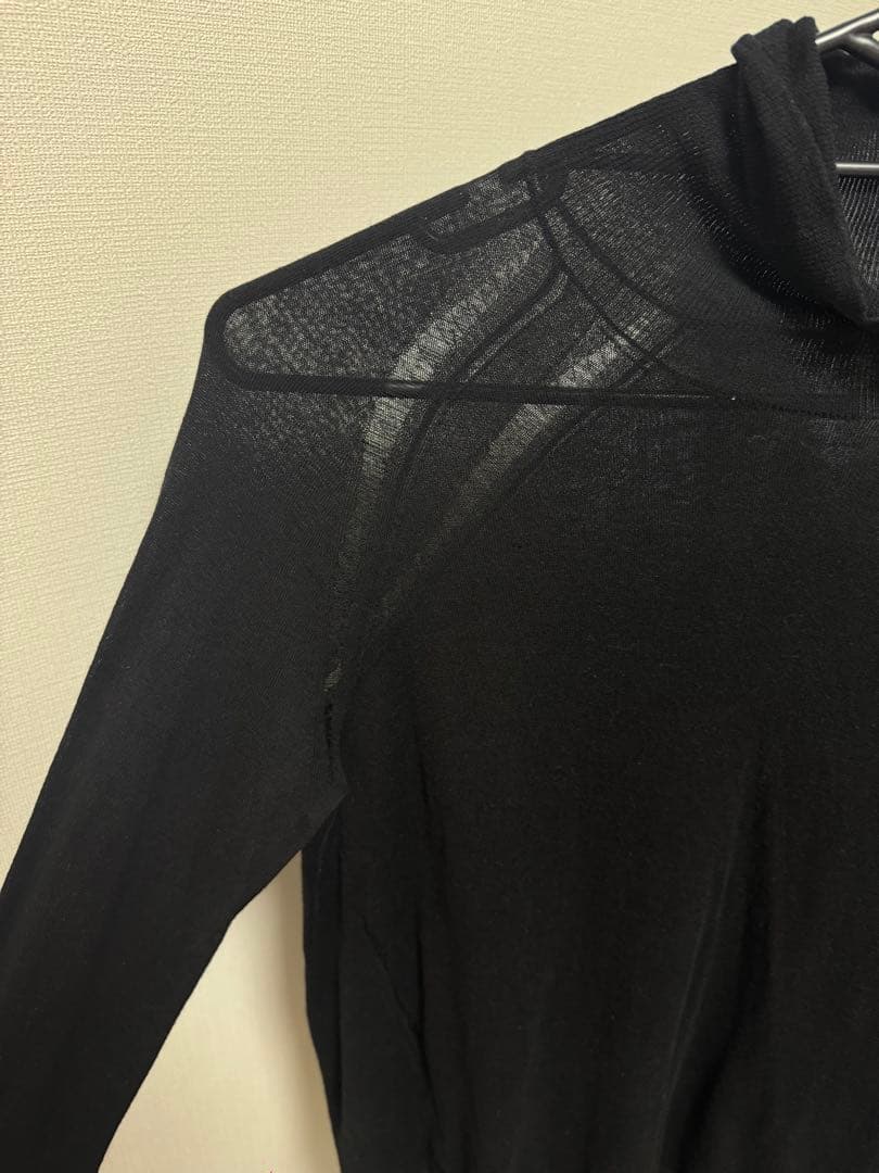 ANN DEMEULEMEESTER ブラック タートルネック