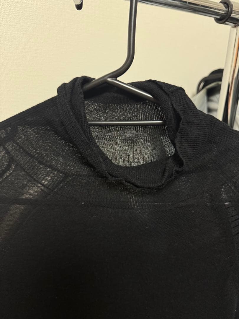 ANN DEMEULEMEESTER ブラック タートルネック