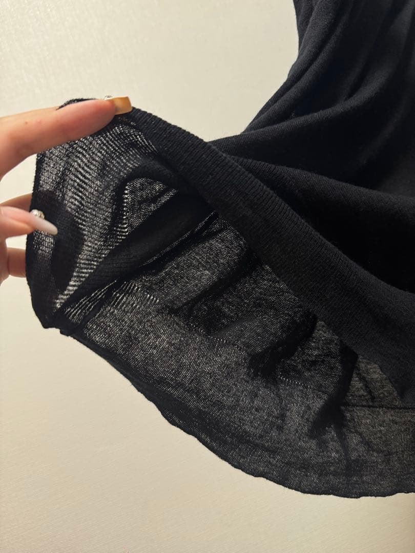 ANN DEMEULEMEESTER ブラック タートルネック