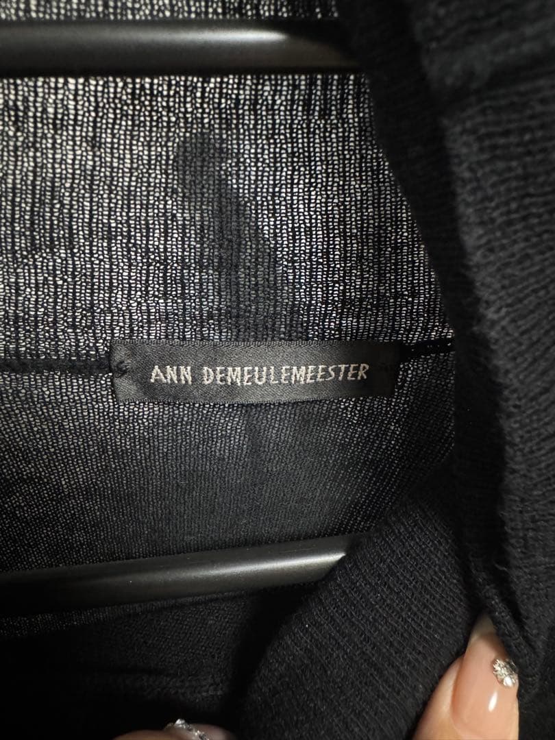 ANN DEMEULEMEESTER ブラック タートルネック