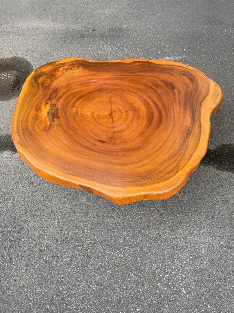 天然木 一枚板 切株 座卓 テーブル ローテーブル ちゃぶ台 作業台 書斎 床間