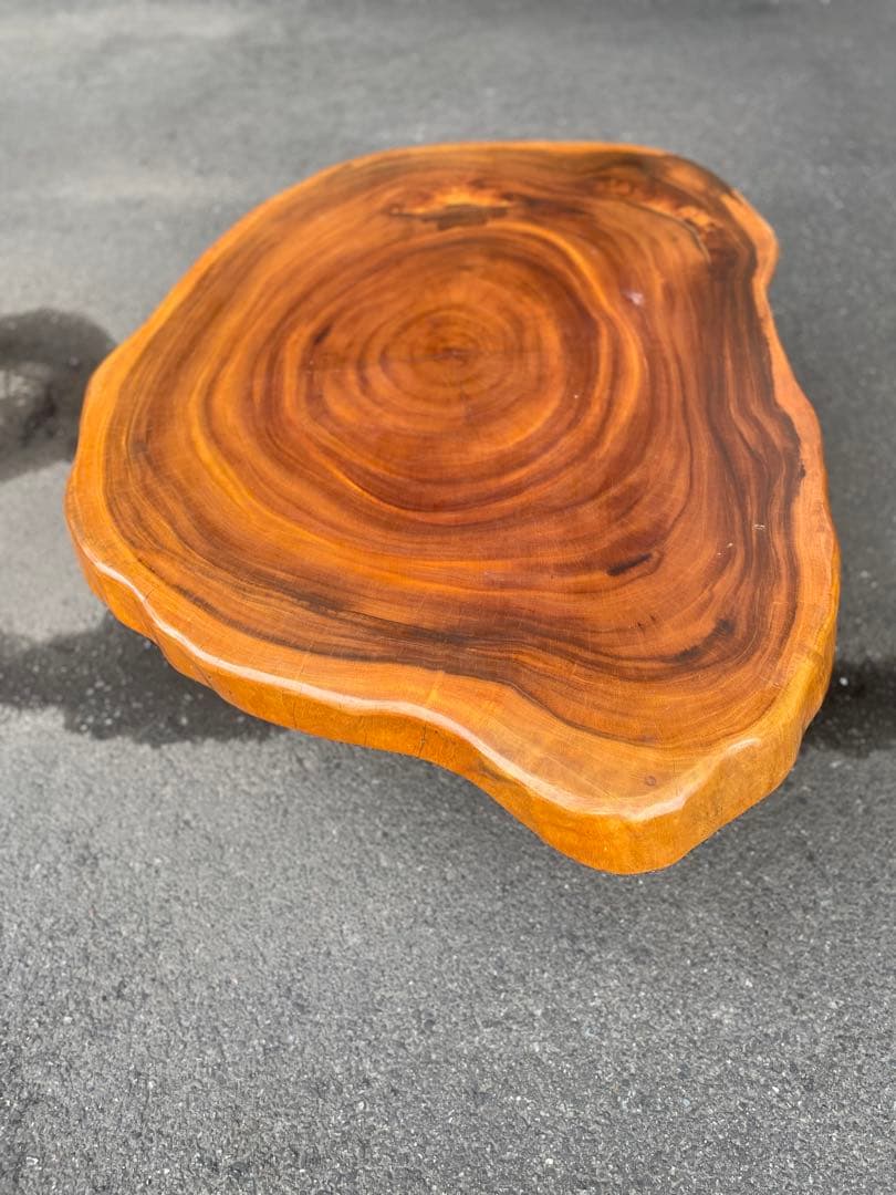 天然木 一枚板 切株 座卓 テーブル ローテーブル ちゃぶ台 作業台 書斎 床間