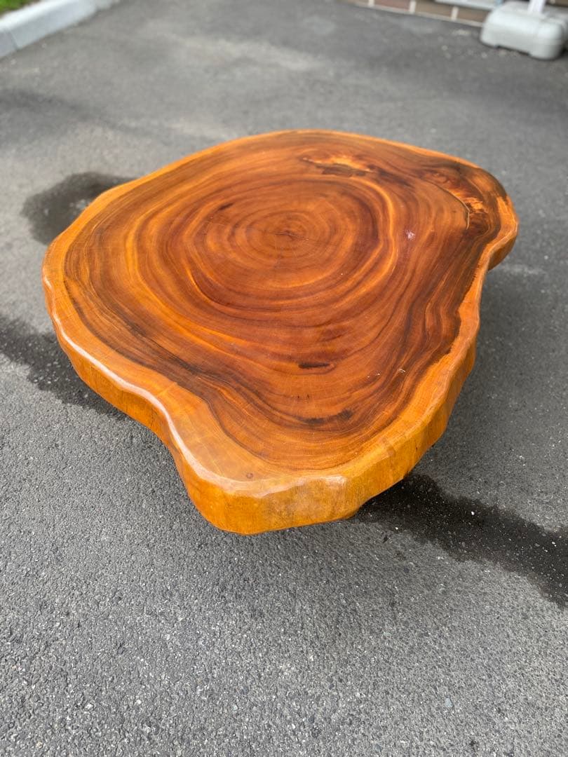天然木 一枚板 切株 座卓 テーブル ローテーブル ちゃぶ台 作業台 書斎 床間