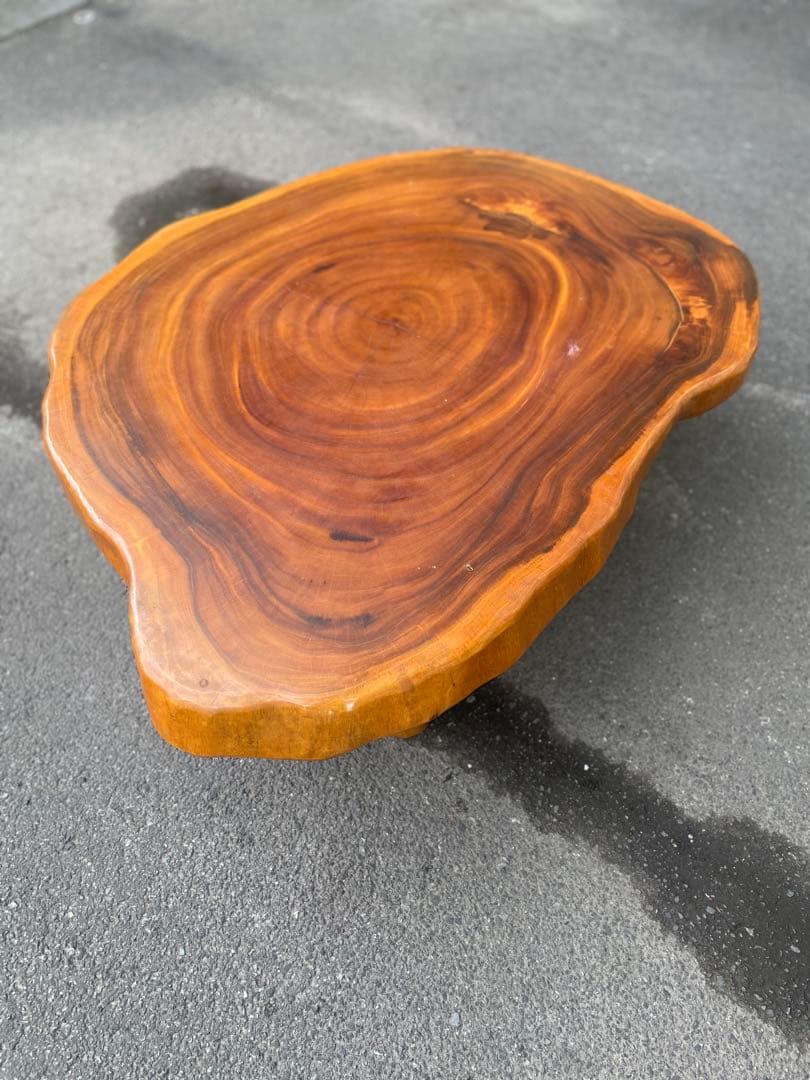 天然木 一枚板 切株 座卓 テーブル ローテーブル ちゃぶ台 作業台 書斎 床間