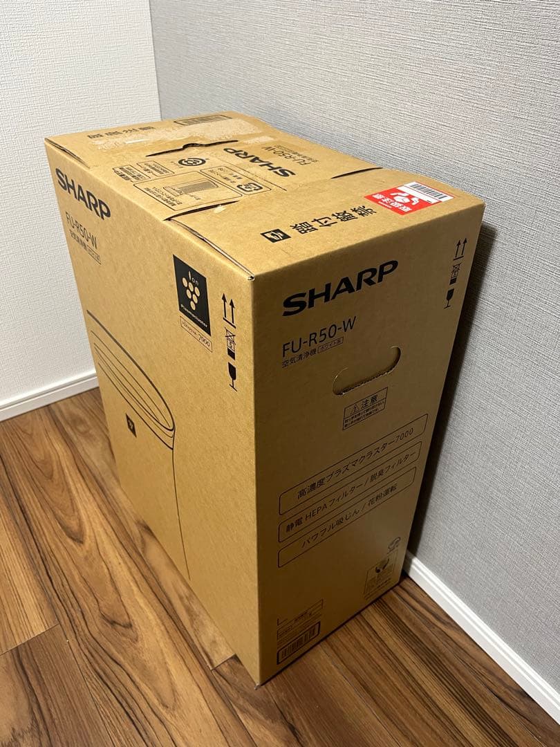 【新品・未使用品】SHARP 空気清浄機 FU-R50-W