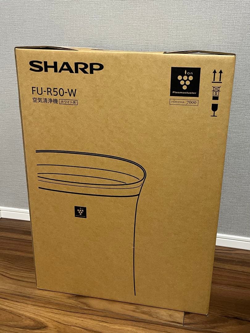 【新品・未使用品】SHARP 空気清浄機 FU-R50-W