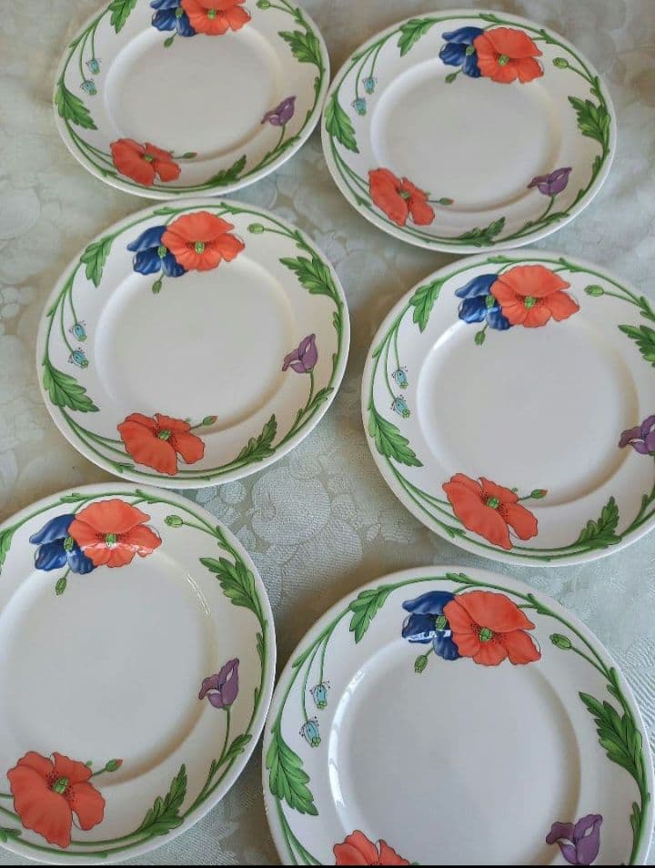 【廃盤品】Villeroy ＆Boch ビレロイ＆ボッホディナープレート6枚