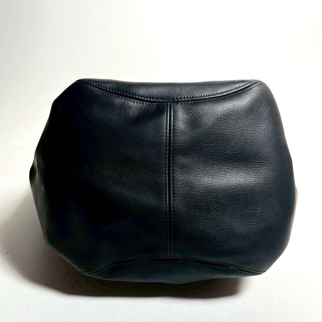 バッグ Vintage Coach leather Tote bag black