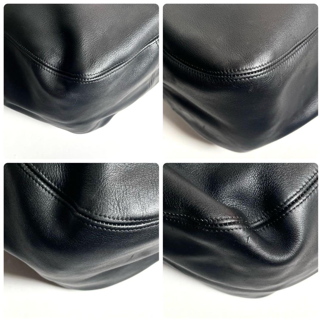 バッグ Vintage Coach leather Tote bag black