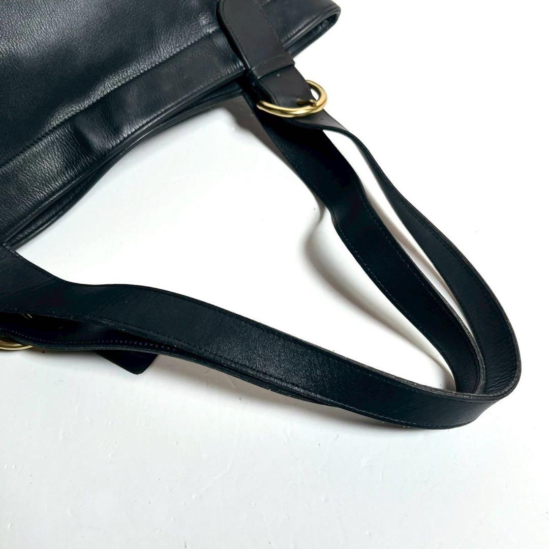 バッグ Vintage Coach leather Tote bag black