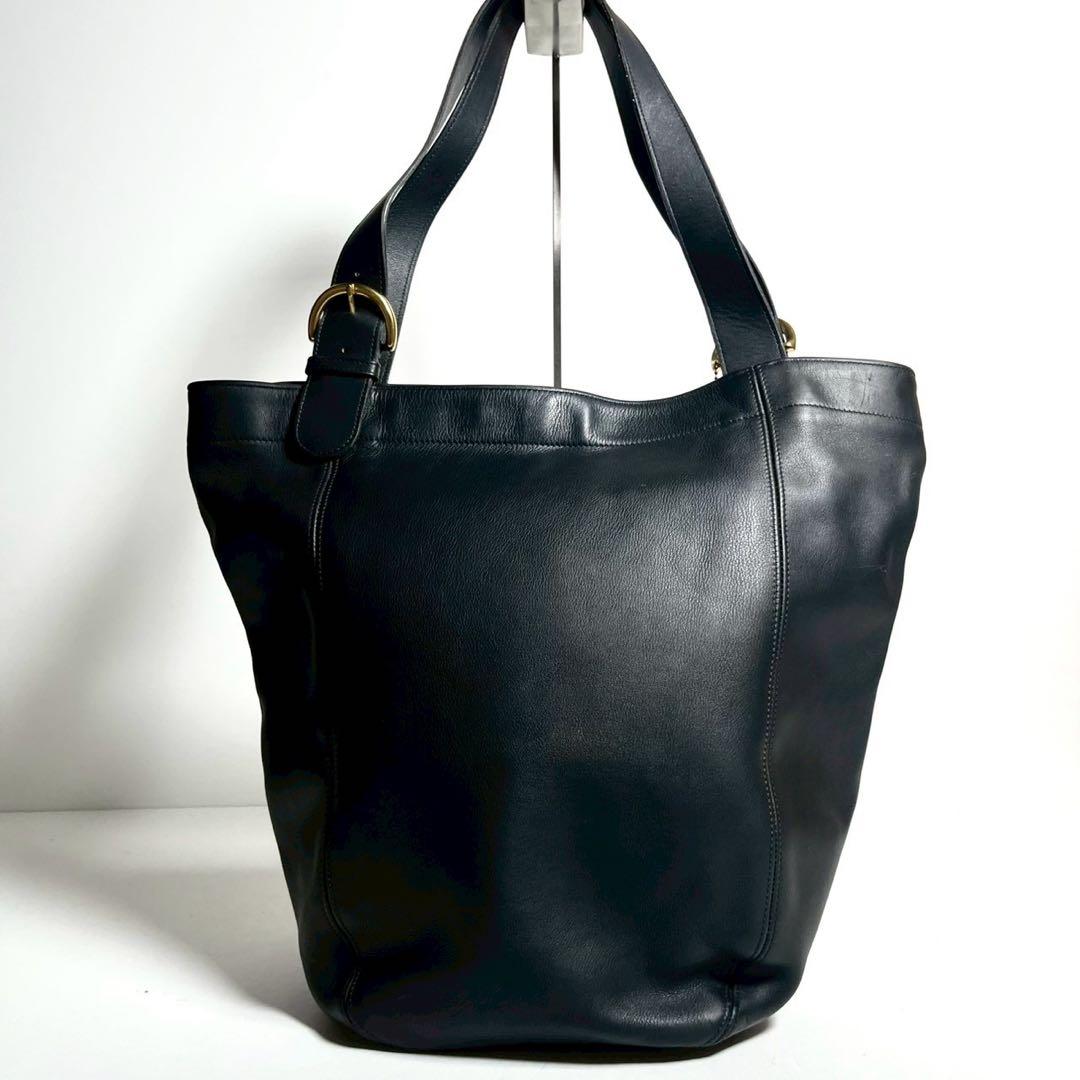 バッグ Vintage Coach leather Tote bag black