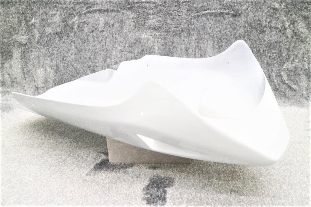 アンダーカウル　大型　白ダクト　ステー付/塗装済 ホワイト ABS大型車 等