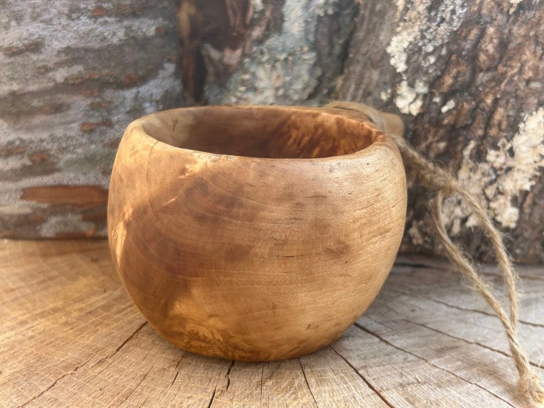 sunswood サンズウッド　白樺瘤　ククサ　一点もの　ソロキャン　野営