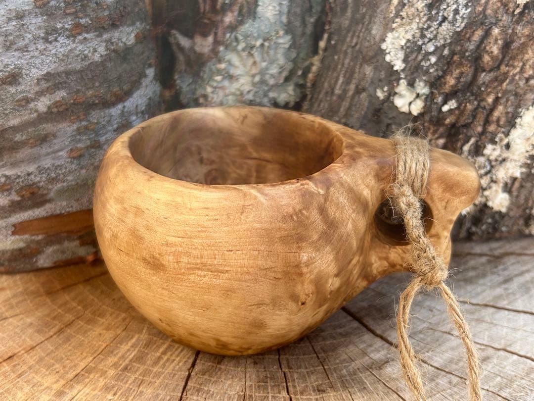 sunswood サンズウッド　白樺瘤　ククサ　一点もの　ソロキャン　野営