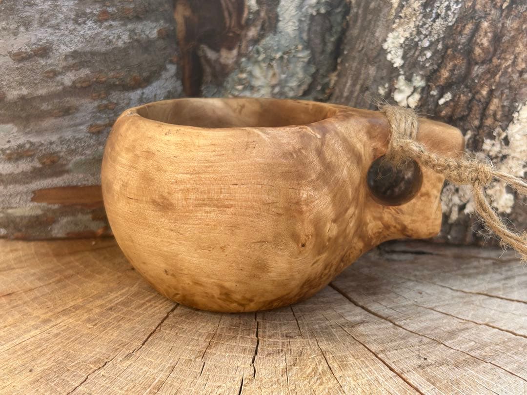 sunswood サンズウッド　白樺瘤　ククサ　一点もの　ソロキャン　野営