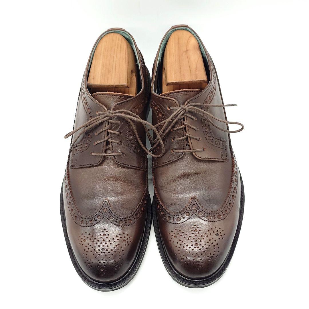 【美品】MIHARAYASUHIRO ロングウイングチップ レザーシューズ 26