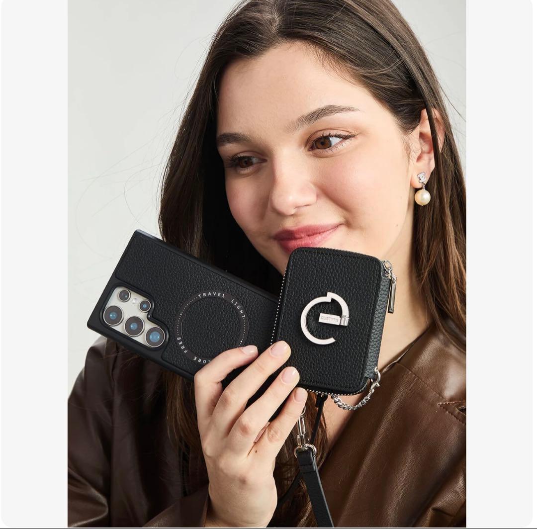 CUSTYPe iPhone 16 Pro MAXショルダーケース、ポーチ付き