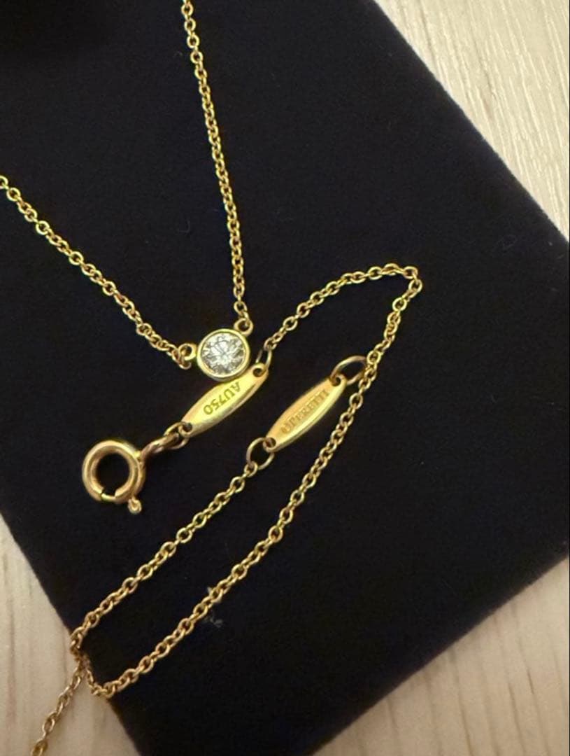 ティファニー ダイヤモンド ネックレス　0.12-0.14カラット バイザヤード