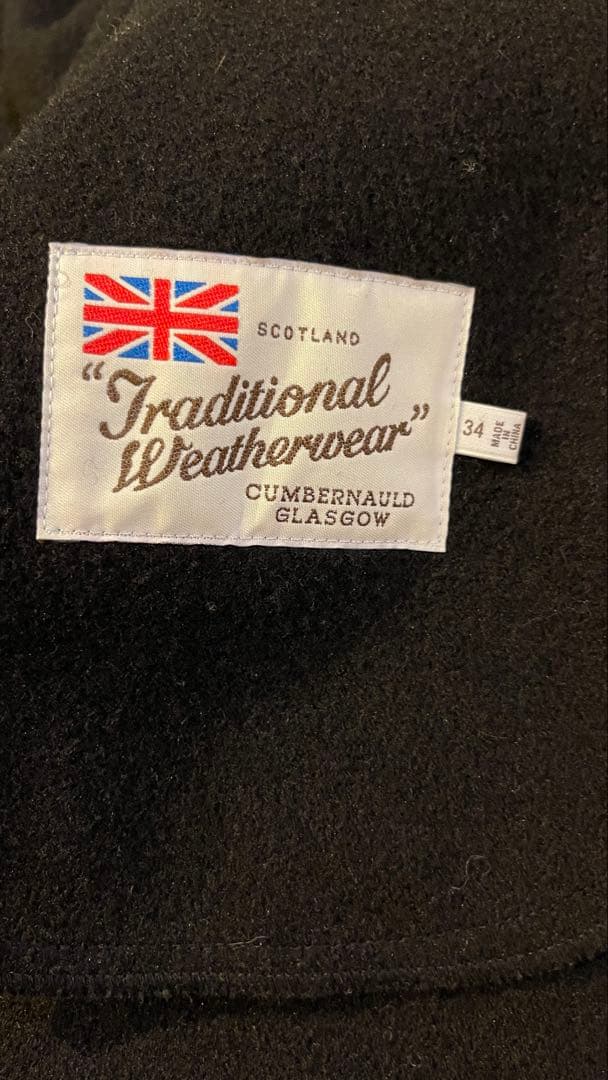 traditional whetherwear Plage別注 ポンチョ　黒