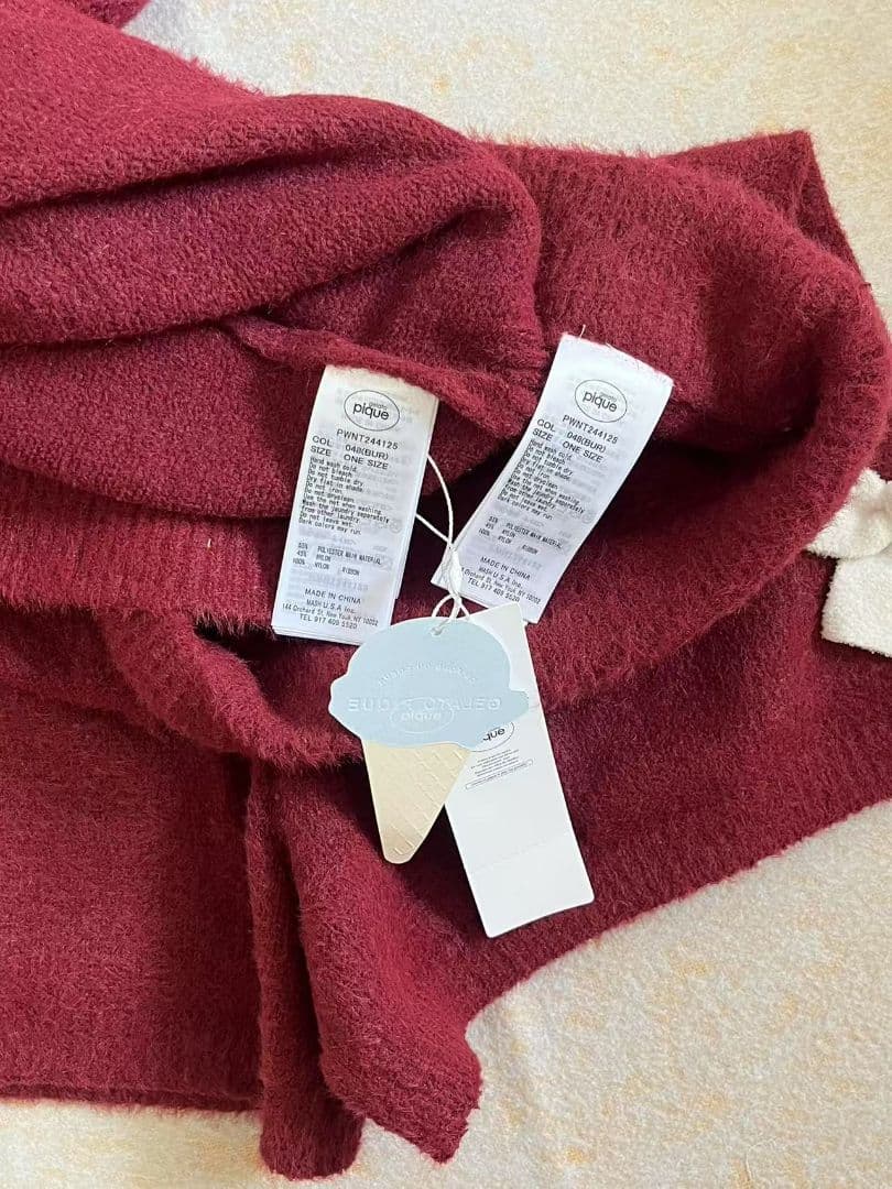 ジェラートピケ　ニットリボンプルオーバー&ショートパンツセット