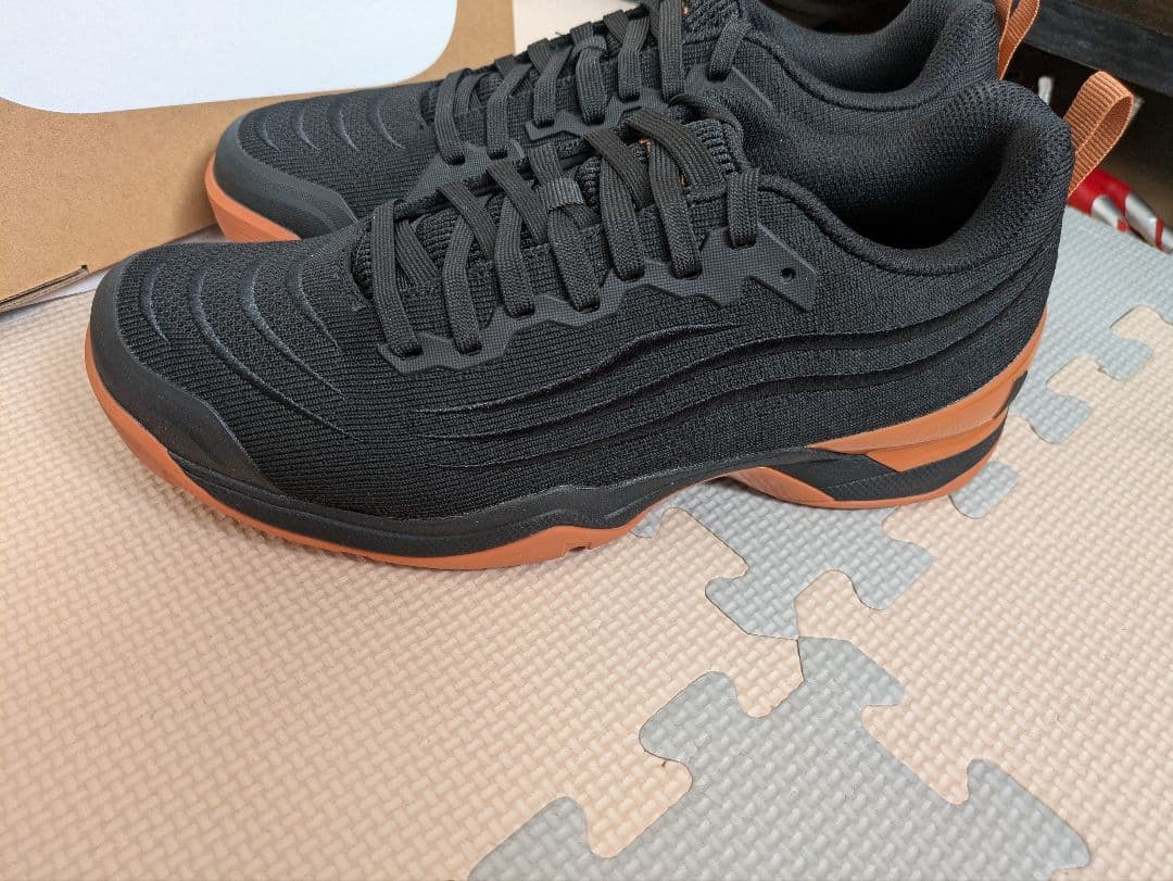 Prince テニスシューズ ブラック/オレンジ