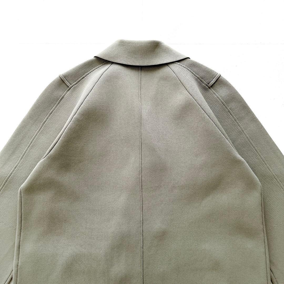 新品タグ付✨人気アンスリード　スクエアショルダーニットジャケット　ダブル　コート