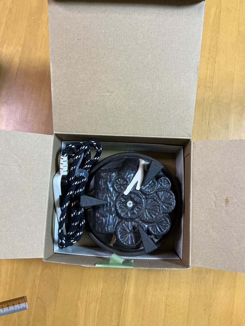 ヤマキ電器製　茶道表千家ほか用の遠赤外線炭型ヒーターYU-002-C鉄瓶茶釜可能