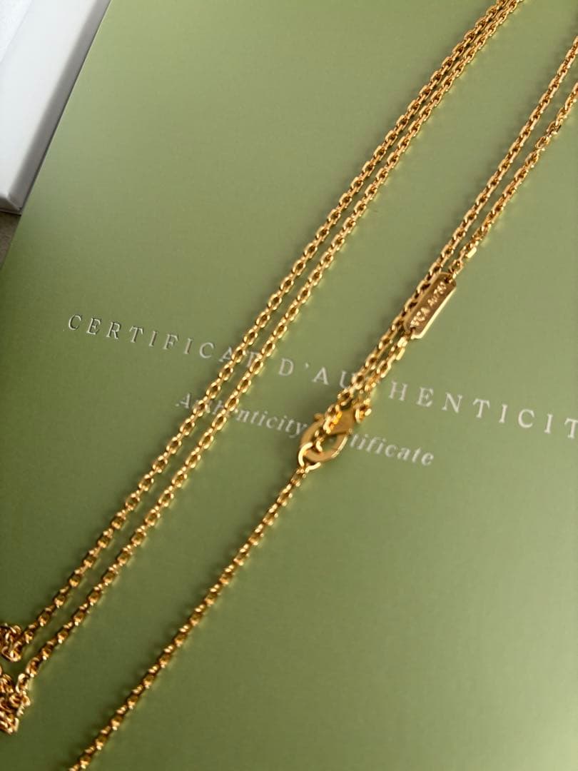 新品箱付VanCleef&Arpels ヴァンクリーフフォルサチェーン70 ＋5