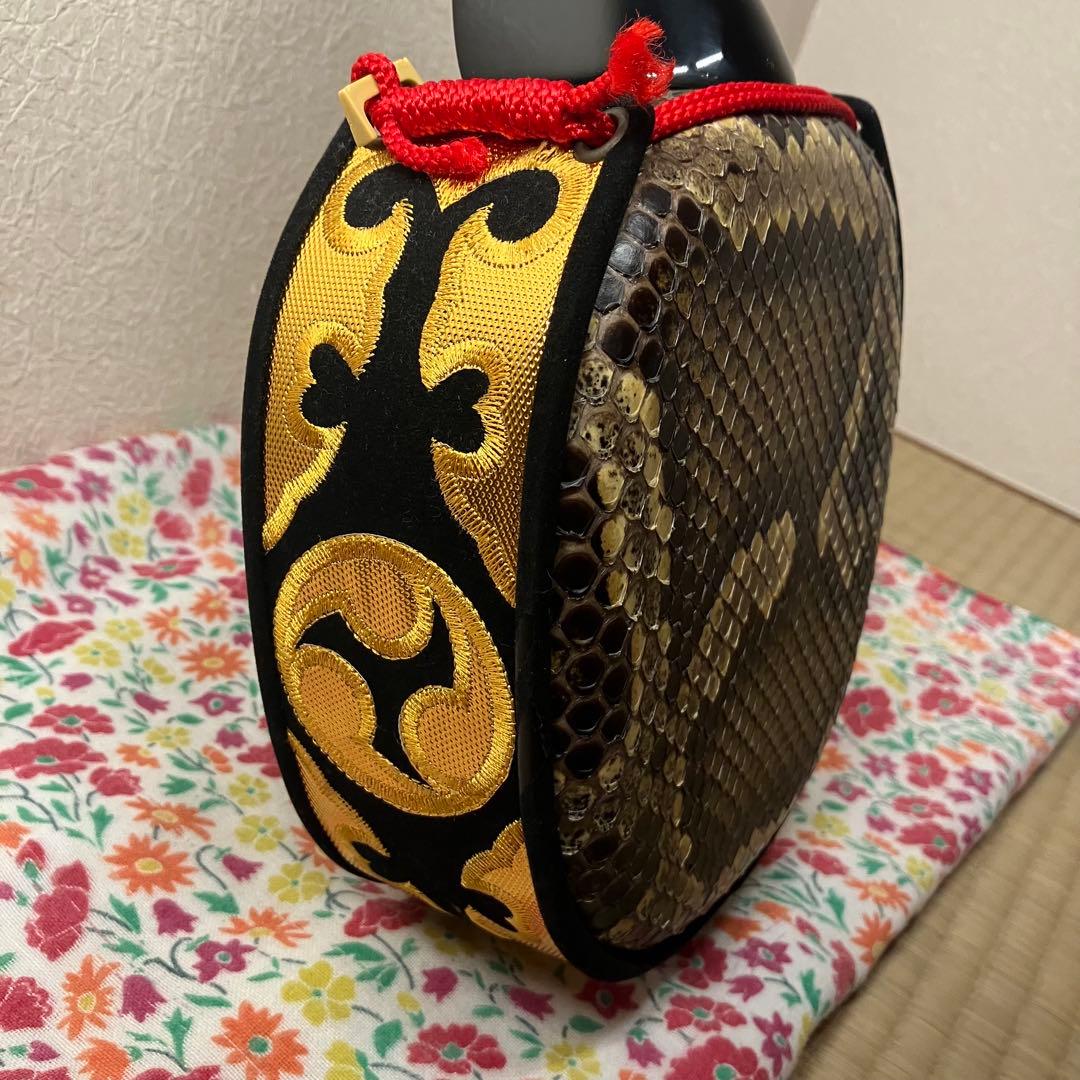 格安美品！【宮里三線】沖縄三線 本革 教本ケースセット 三線初中級心者