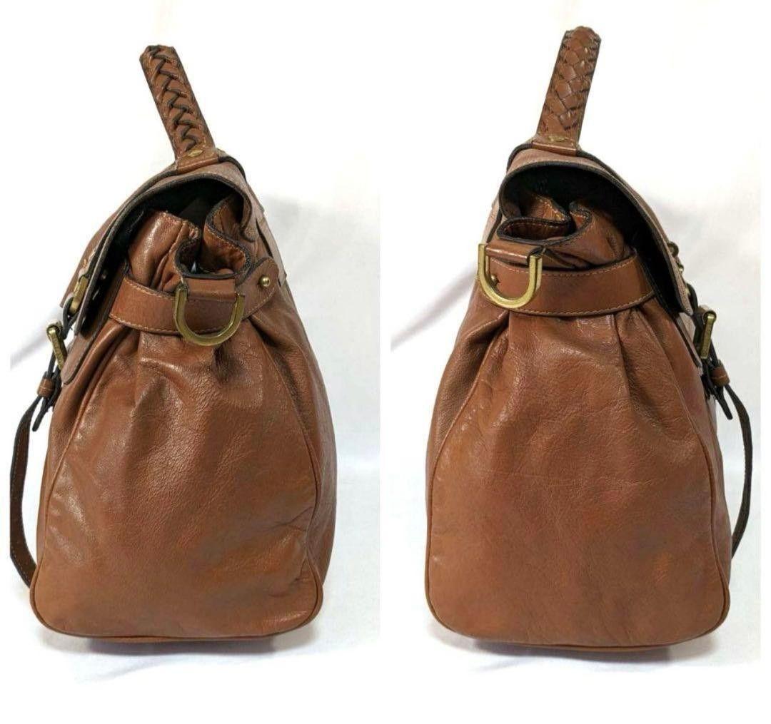 【美品】 mulberry アレクサ 2way ショルダーバッグ ブラウン