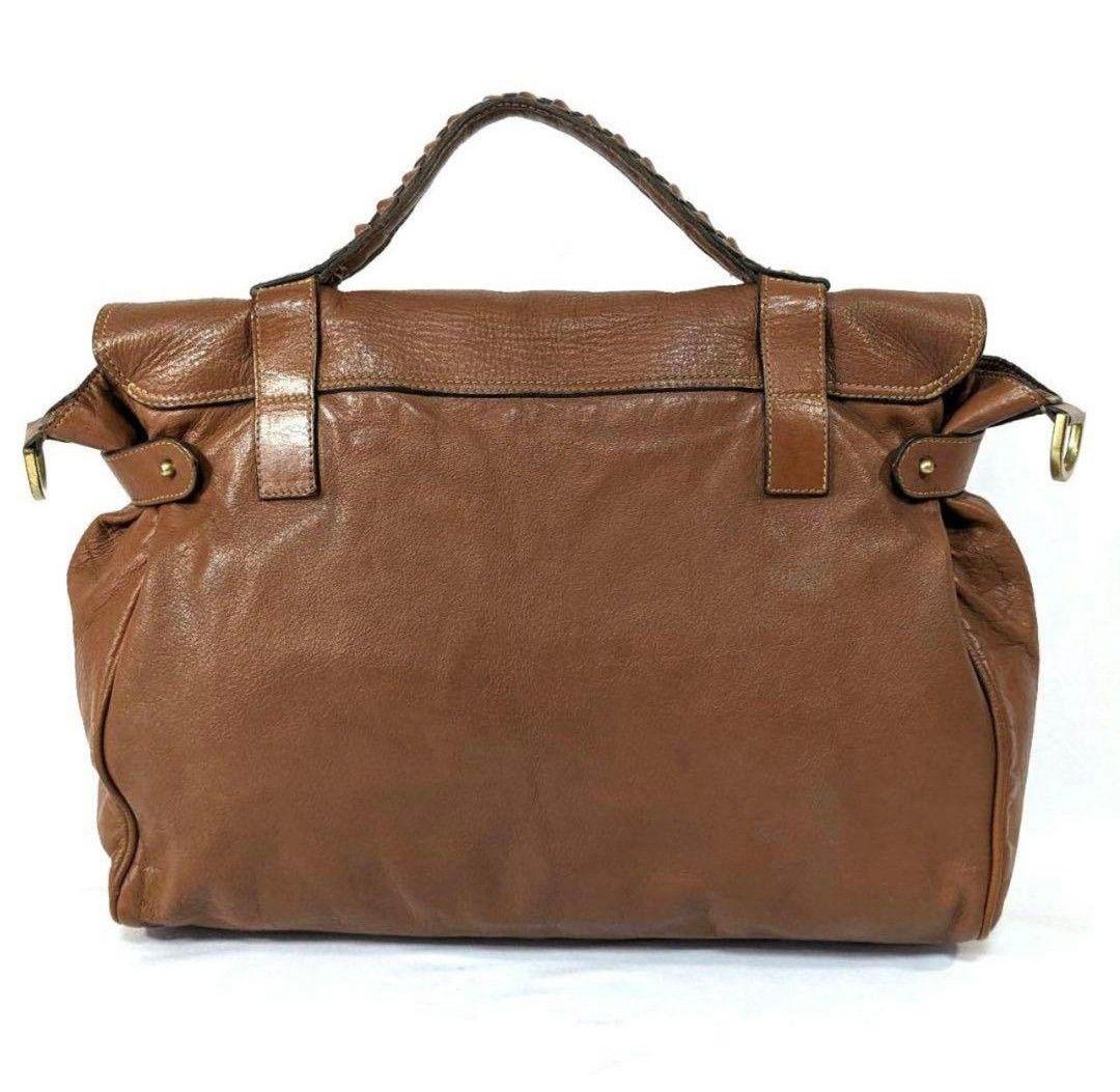 【美品】 mulberry アレクサ 2way ショルダーバッグ ブラウン