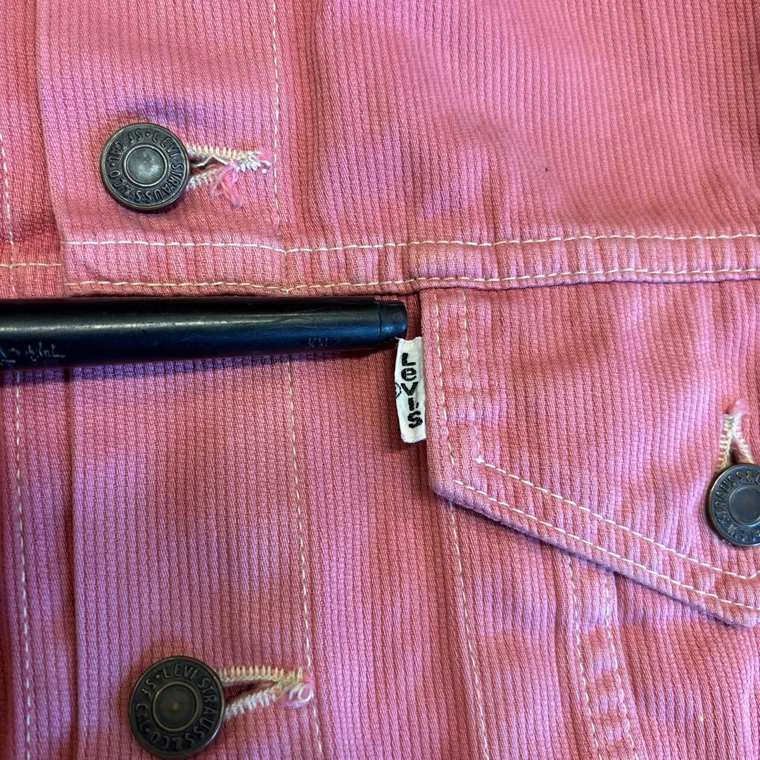 希少 90sリーバイス 70505コーデュロイ ピンク（シミあり)