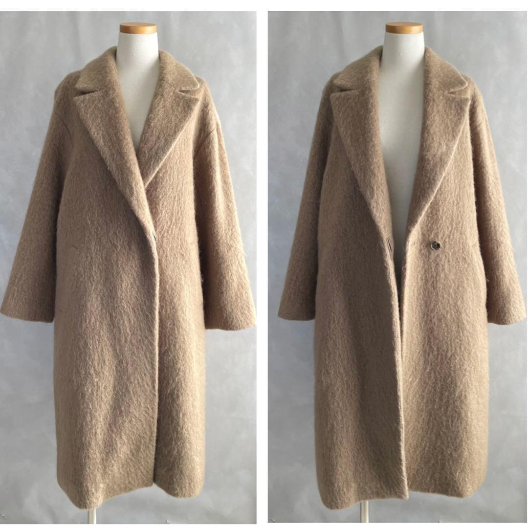 極美品✨ユナイテッドアローズ　23AW シャギー　モヘヤ　ロングコート　36