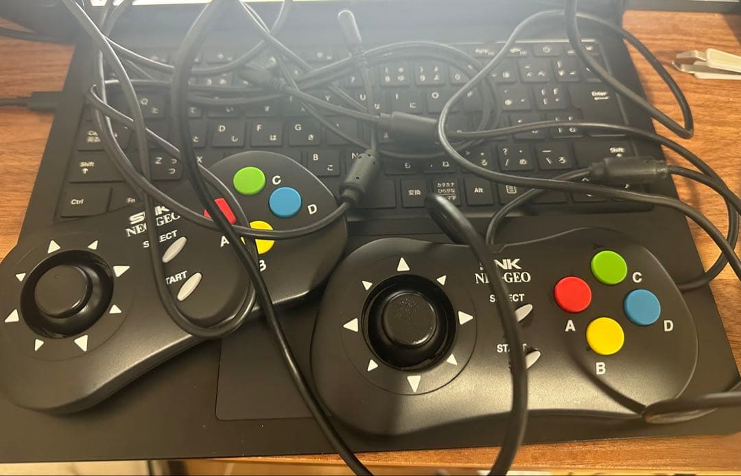 NEOGEO mini コントローラー2個、ケーブル、ACアダプターセット
