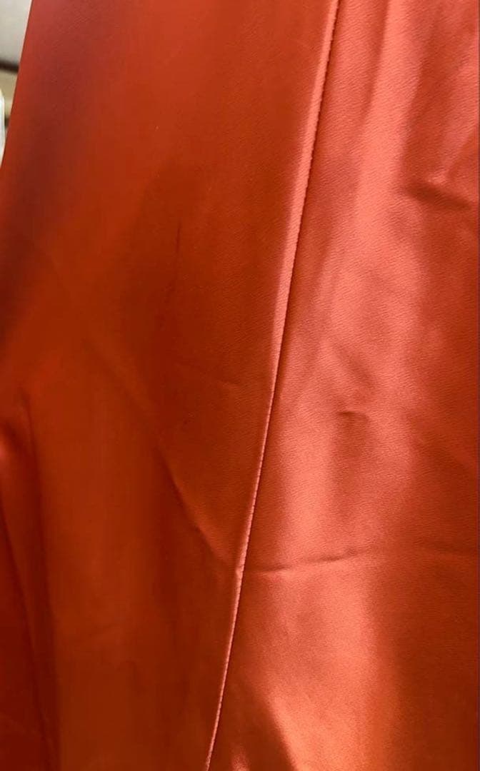 値下げしました！！アーバンブランシュ テラコッタ ロングドレスバックリボン付き