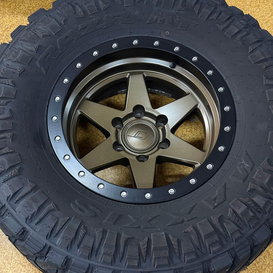 ももも ① タイヤホイールセット プラド SCS BR6 35タイヤ