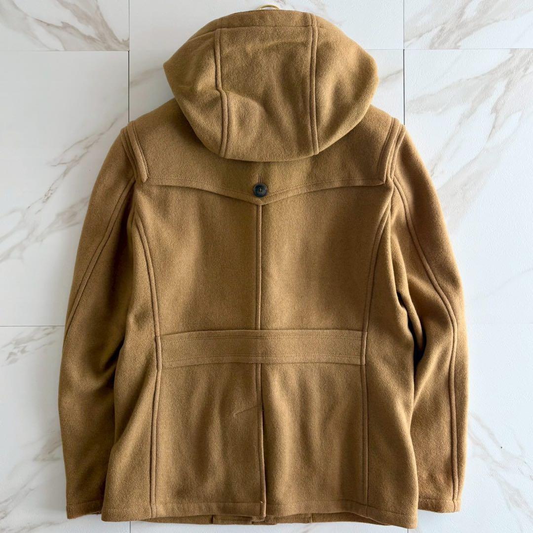 美品◆バーバリーブラックレーベル ダッフルコート キャメル ショート丈 L